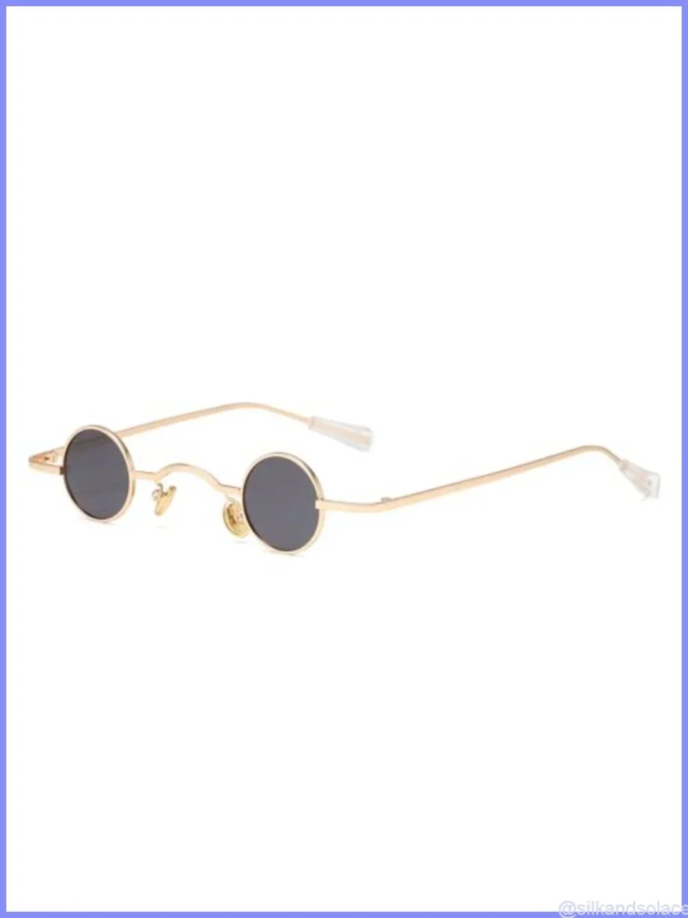 Polarized UV400 Small Round Retro Metal Sunglasses Unisex